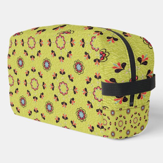 Trousse De Toilette Yellow Flower pattern (Coin gauche)