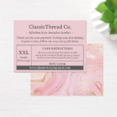 Trousse d'instructions pour l'entretien du vêtemen (Bureau)