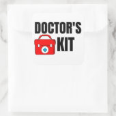 Trousse médicale carré autocollant (Sac)