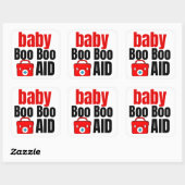Trousse médicale pour bébé autocollant carré (Feuille)