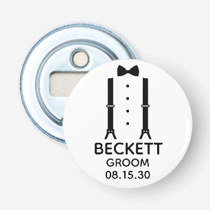 Trousse Zwarte Strikdas Button Flesopener