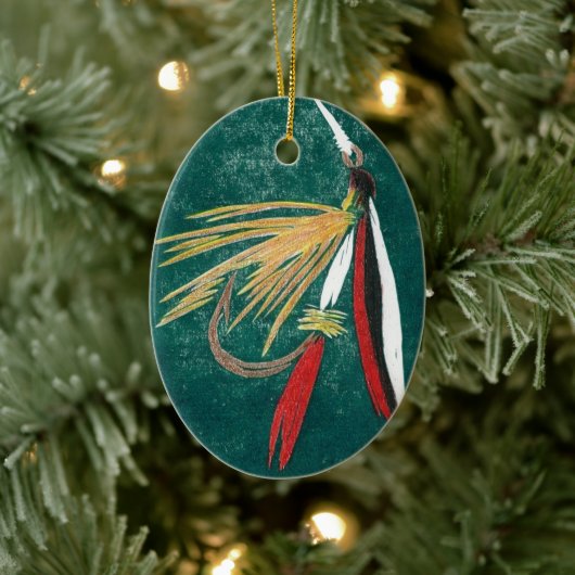 Trout Fin Natte kerstversiering Keramisch Ornament (Boom)