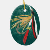 Trout Fin Natte kerstversiering Keramisch Ornament (Achterkant)