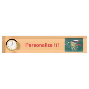 "Trout Fin" natte vlieg, vliegtechniek en visserij Naambordje