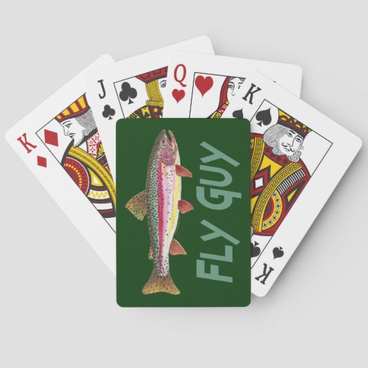 Trout Fisherman Speelkaarten (Achterkant)