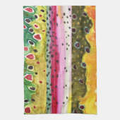 Trout Fisherman Theedoek (Verticaal)