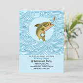 Trout Fishing Retraite Party Invitation (Debout devant)