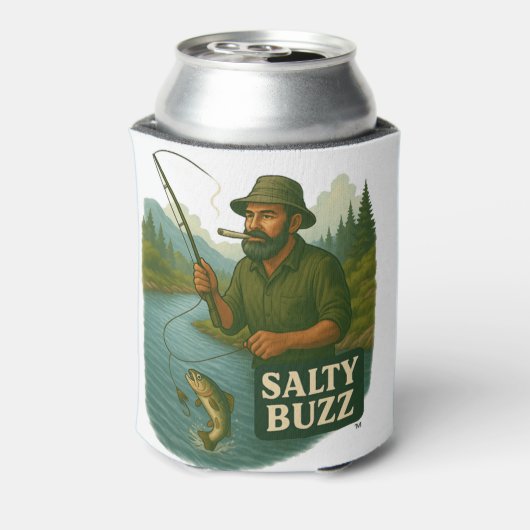 Trout Fishing Salty Buzz Blikjeskoeler (Blikje Achterkant)