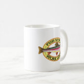 Trout Fly Fisherman Koffiemok (Voorkant rechts)