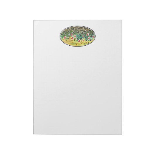 Trout Fly FIshing Notitieblok (Gedraaid)