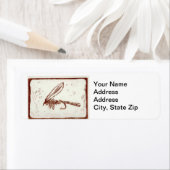 Trout Fly Return-adreslabel Etiket (Insitu)