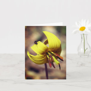Trout Lily en Friend Floral Note Kaart
