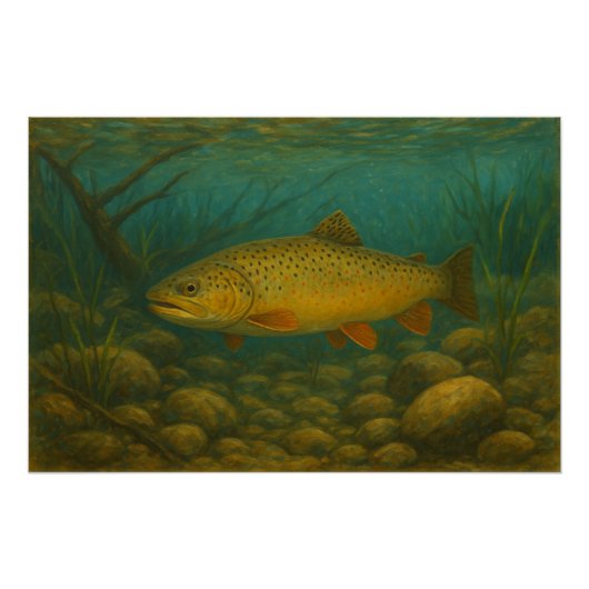 Trout Poster Print Perfect Poster (Voorkant)
