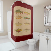 Trout Shower Curtain Douchegordijn (In situ)