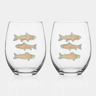 Trout Steel Wineglas Wijnglas Zonder Voet