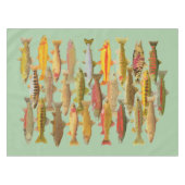Trout Tablecloth Tafelkleed (Voorkant (Horizontaal))