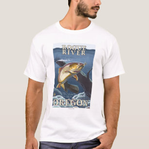 Trout Vist dwars door de rivier de Rogue, T-shirt