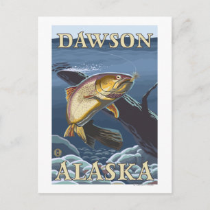 Trout Vist kruissectie - Dawson, Alaska Briefkaart