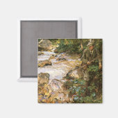 Troutbeek in Tirol door John Singer Sargent Magneet (Voorkant / Achterkant)