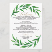 Troutboekje bruiloft Welkomstbrief Programma (Voorkant)