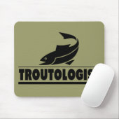 Troutineoloog - Humoureus forel vis Muismat (Met muis)