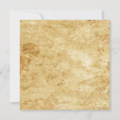 Troutse bruiloft met vintage gotische skeletsleute save the date (Achterkant)