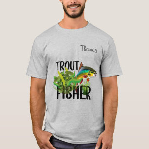 Troutvisser Regenboogforel in Natuurlijke Omgeving T-shirt