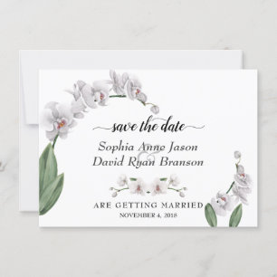 Troutwitje Orchidee Huwelijkscalligrafie Save The Date