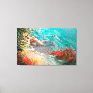 Trouvaille zeemeermin canvas print