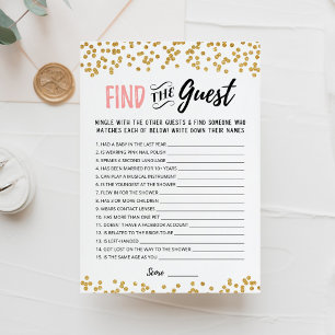 Trouver la Fête des mariées invité - Carte de jeu