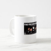 Trouver la liberté sur Blurt Cup Mug (Devant gauche)
