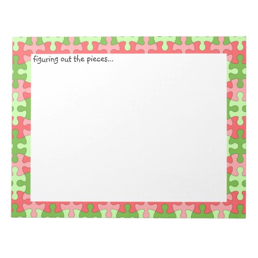 Trouver le Bloc-notes du puzzle Pièces (Devant)