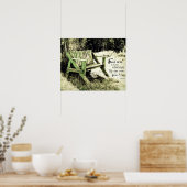 Trouver Repos My Soul (Banc Patiné) 16 x 20 Poster (Cuisine)