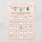 Trouvez La Carte De Bingo Du Baby shower Invité (Devant)