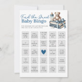 Trouvez La Carte De Jeu De Bingo Du Baby shower In (Devant)