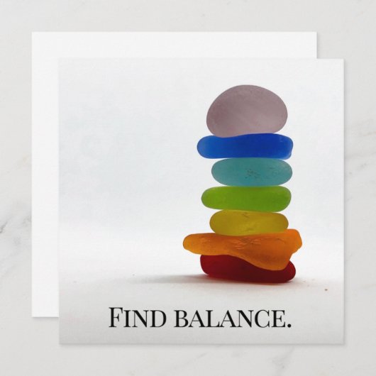 Trouvez le carte pour notes vide d'équilibre (Devant / Derrière)