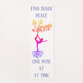 Trouvez le tapis intérieur de yoga de paix (Devant)