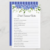 Trouvez quelqu'un qui feuille de papier (Devant / Derrière)