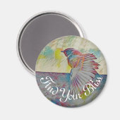 Trouvez votre Bliss Rainbow Bird of Love Magnet (Recto/Verso)
