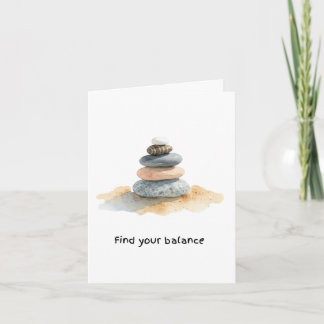 Trouvez votre équilibre Empilement de galets zen a
