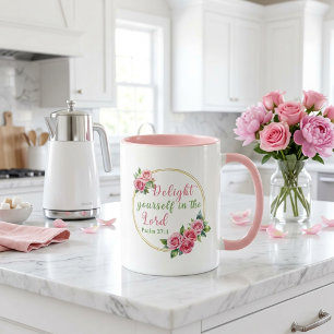 Trouvez votre joie dans le Seigneur - Mug Psaume 3