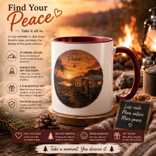 Trouvez votre mug de campeur de coucher de soleil