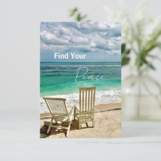 Trouvez Votre Paix | Carte Postale de Plage Sérène