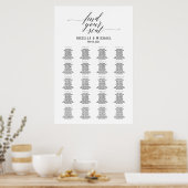 Trouvez votre siège - Tableau Mariage (Cuisine)