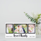 Trouw 3 Foto Liefde & Dankbaarheid Script Bedankt (Staand voorkant)