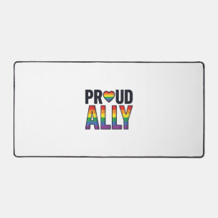 Trouw aan Ally Vintage Regenboog Hart T-Shirt Ontw Bureaumat