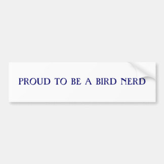 Trouw aan de vogelaar bumpersticker