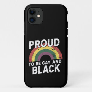 Trouw aan het feit dat ik homo en zwart ben Pride iPhone 11 Hoesje