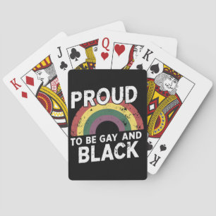Trouw aan het feit dat ik homoseksueel en zwart be pokerkaarten