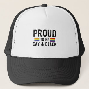 Trouw aan het zijn Homoseksueel en Zwarte trotsmaa Trucker Pet